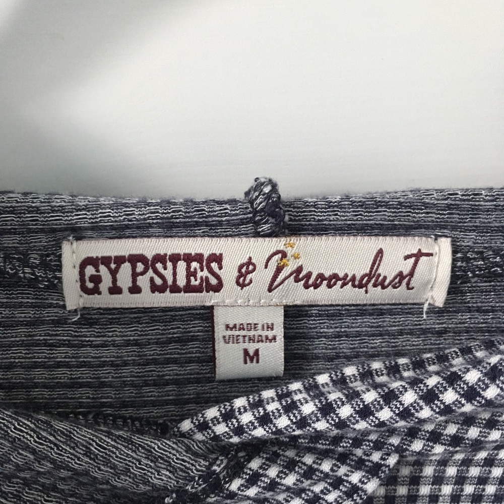Cropped Gingham Hoodie - Picture 3 of 4
